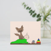 Babysitter - Pfeffer die Katze (Meet the Mews) Postkarte (Stehend Vorderseite)