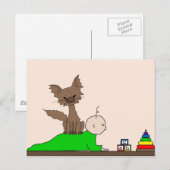 Babysitter - Pfeffer die Katze (Meet the Mews) Postkarte (Vorne/Hinten)