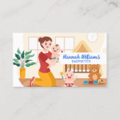 Babysitter-QR-Code Visitenkarte (Vorderseite)