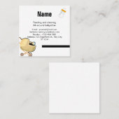 Babysitter Quadratische Visitenkarte (Vorne/Hinten)