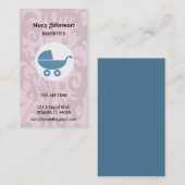 Babysitter-Service Visitenkarte (Vorne/Hinten)