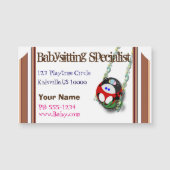 Babysitter-Spezialist Magnetkarte (Vorderseite)