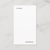 Babysitter-stilvolle Schatten der blauen Visitenkarte (Rückseite)