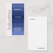 Babysitter-stilvolle Schatten der blauen Visitenkarte (Vorne/Hinten)