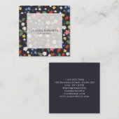 Babysitter Strawberry-Marinemarkt Quadratische Visitenkarte (Vorne/Hinten)