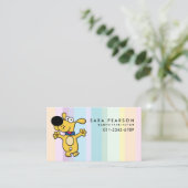 Babysitter Tutor Kinderbetreuung Tanzhund Visitenkarte (Stehend Vorderseite)