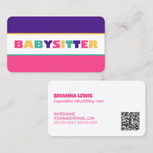 Babysitter Visitenkarte