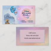 Babysitter Visitenkarte (Vorne/Hinten)