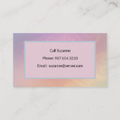 Babysitter Visitenkarte (Rückseite)