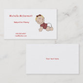 Babysitter-Visitenkarte Visitenkarte (Vorne/Hinten)