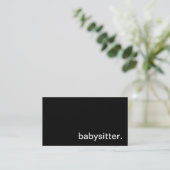 Babysitter-Visitenkarte Visitenkarte (Stehend Vorderseite)