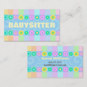 Babysitter-Visitenkarten Visitenkarte (Vorne/Hinten)