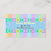 Babysitter-Visitenkarten Visitenkarte (Rückseite)