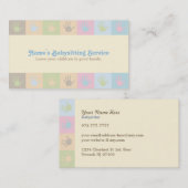 Babysitter-Visitenkarten Visitenkarte (Vorne/Hinten)