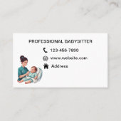 Babysitter-Visitenkarten Visitenkarte (Vorderseite)