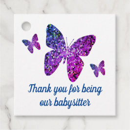 Babysitter Wertschätzung Schmetterlinge Danke Geschenkanhänger