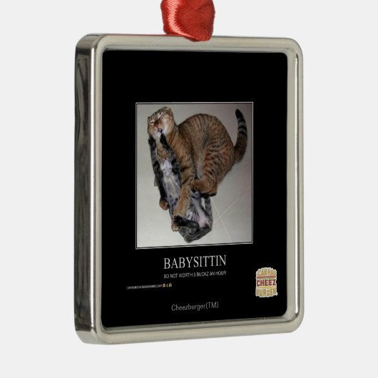 Babysittin Ornament Aus Metall (Rechts)