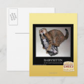 Babysittin Postkarte (Vorne/Hinten)