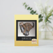 Babysittin Postkarte (Stehend Vorderseite)