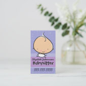 Babysitting.Babysitter.Infant Sorgfalt. Fördernd Visitenkarte (Stehend Vorderseite)