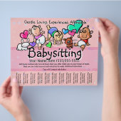 Babysitting.Child Care.Day Care.Benutzerdefinierte Flyer (Hand)