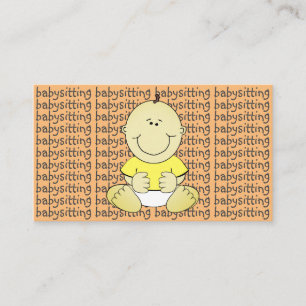 Babysitting Kinderbetreuung Betreuer Kinder Visitenkarte