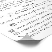 Babysitting, Kinderbetreuung, Kinderzimmer-Werbung Poster (Ecke)