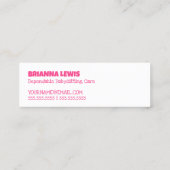 Babysitting Mini Visitenkarte (Rückseite)