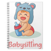 Babysitting Notizblock (Vorderseite)