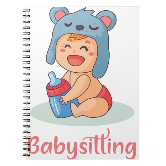 Babysitting Notizblock (Vorderseite)