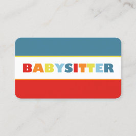 Babysitting QR Visitenkarte