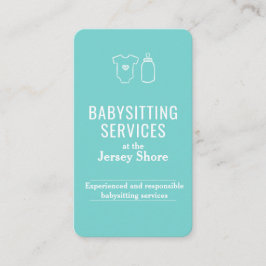 Babysitting Services am QR-Code der Jersey Shore Visitenkarte