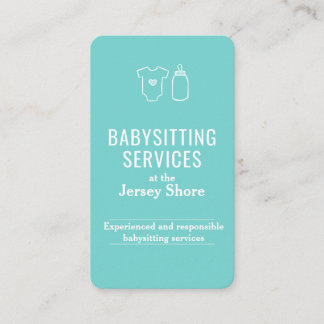 Babysitting Services am QR-Code der Jersey Shore Visitenkarte