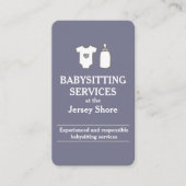 Babysitting Services im Jersey Shore Lavender Visitenkarte (Vorderseite)