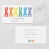 Babysitting Visitenkarte (Vorne/Hinten)