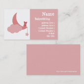 Babysitting-Visitenkarte Visitenkarte (Vorne/Hinten)