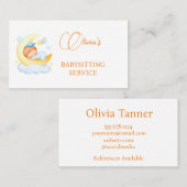 Babysitting-Visitenkarte Visitenkarte (Vorne/Hinten)