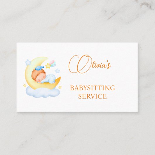 Babysitting-Visitenkarte Visitenkarte (Vorderseite)