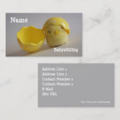 Babysitting-Visitenkarte Visitenkarte (Vorne/Hinten)