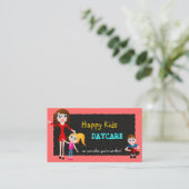 Babysitting-Visitenkarten für Kinderbetreuung Visitenkarte (Stehend Vorderseite)