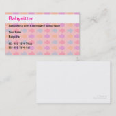 Babysitting Visitenkarten Visitenkarte (Vorne/Hinten)