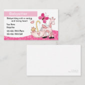 Babysitting-Visitenkarten Visitenkarte (Vorne/Hinten)