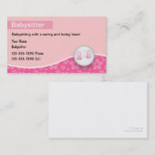 Babysitting Visitenkarten Visitenkarte (Vorne/Hinten)