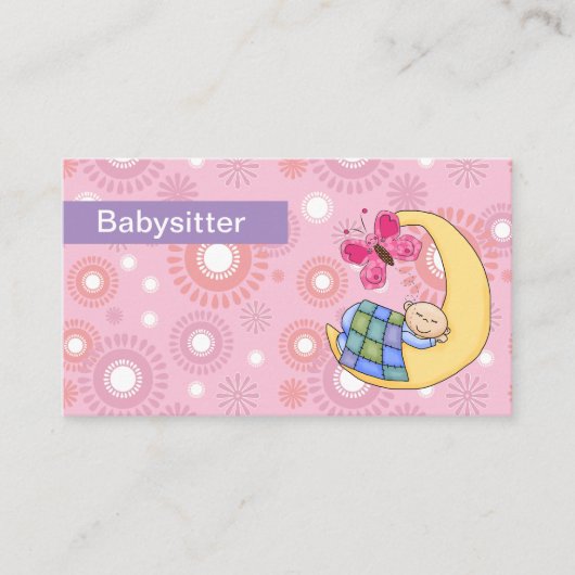 Babysitting-Visitenkarten Visitenkarte (Vorderseite)