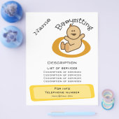 Babysitting-Werbeaktion Flyer (Einzeln)