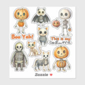 Babyskelette, kundenspezifisch geschnitten Vinyl S Aufkleber (Blatt)