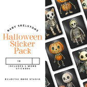 Babyskelette, kundenspezifisch geschnitten Vinyl S Aufkleber