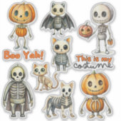 Babyskelette, kundenspezifisch geschnitten Vinyl S Aufkleber (Vorderseite)