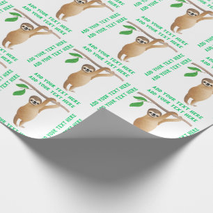 Babysloth-niedliche personalisierte geschenkpapier