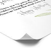 Babysocke jagen Baby Dusche Spielzeichen Poster (Ecke)